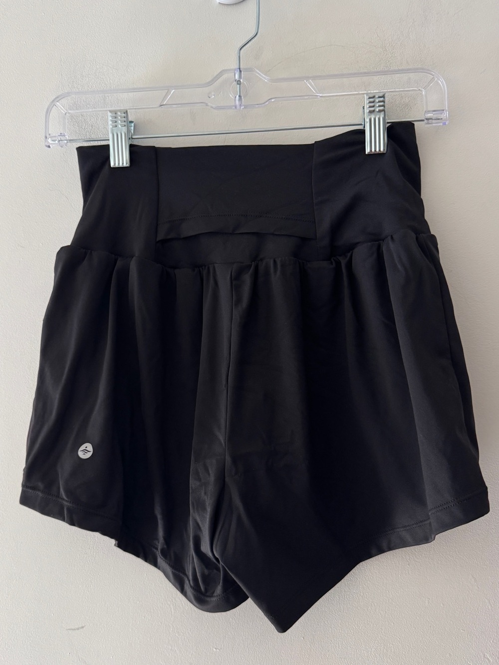 Halara Black Athletic Shorts Double Layer 2 in 1 - Picture 3 of 6